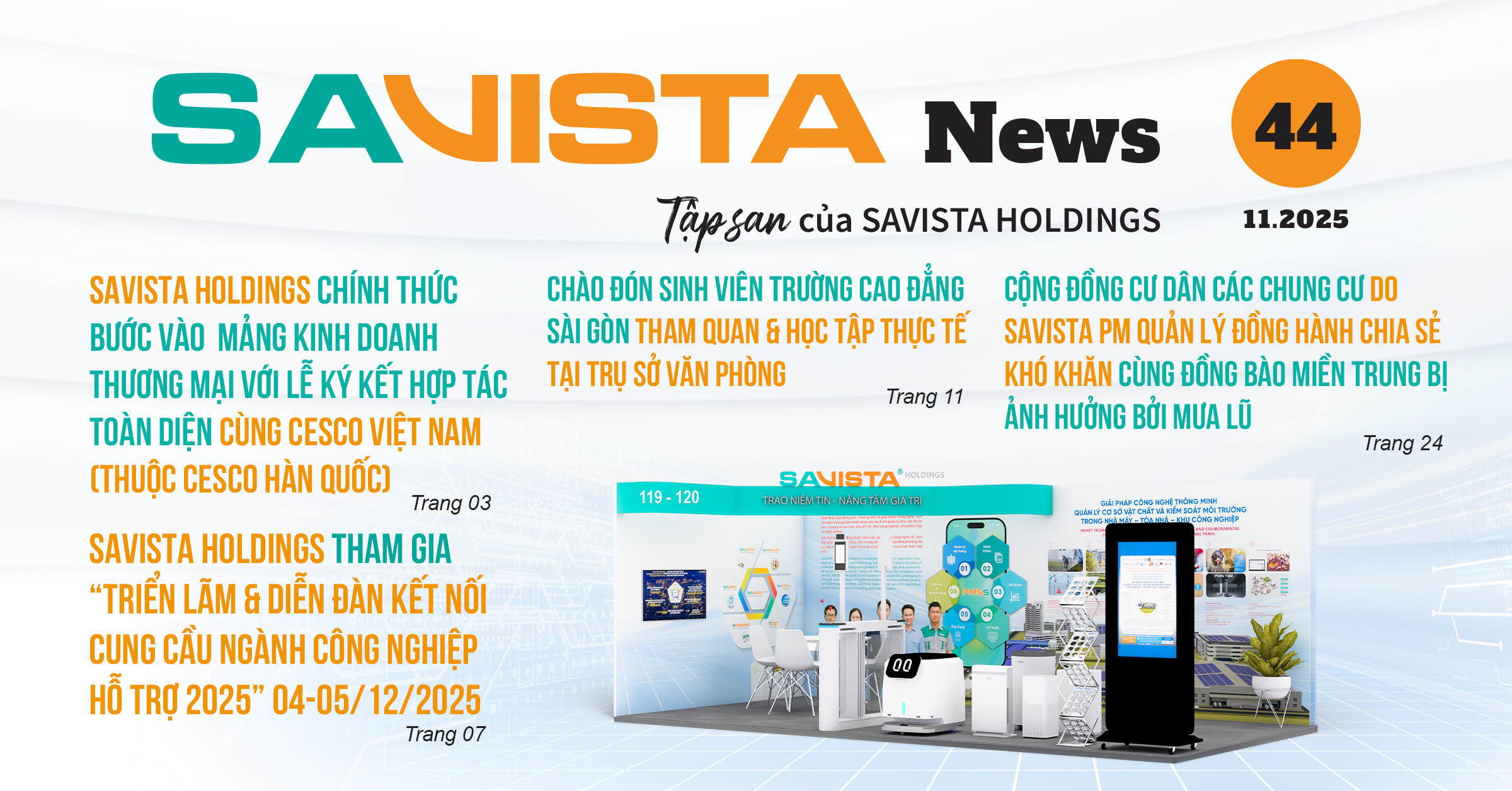 SAVISTA NEWS SỐ 44: HỢP TÁC THƯƠNG MẠI & LAN TỎA GIÁ TRỊ CỘNG ĐỒNG 