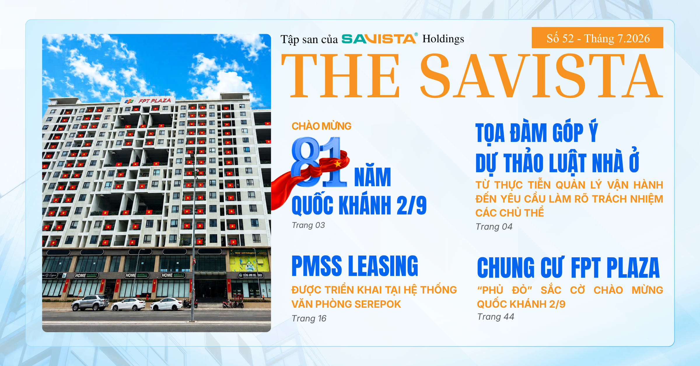 THE SAVISTA SỐ 53 | NHỮNG CÂU CHUYỆN THÁNG 08